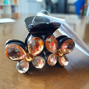 Handmade Medium Acrylic Hair Claw/Swarovski